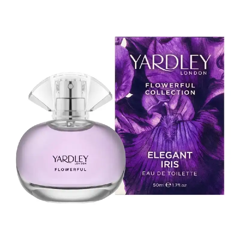 Yardley Flowerful Collection Elegant Iris EDT Spray Women Fragrance 50ml