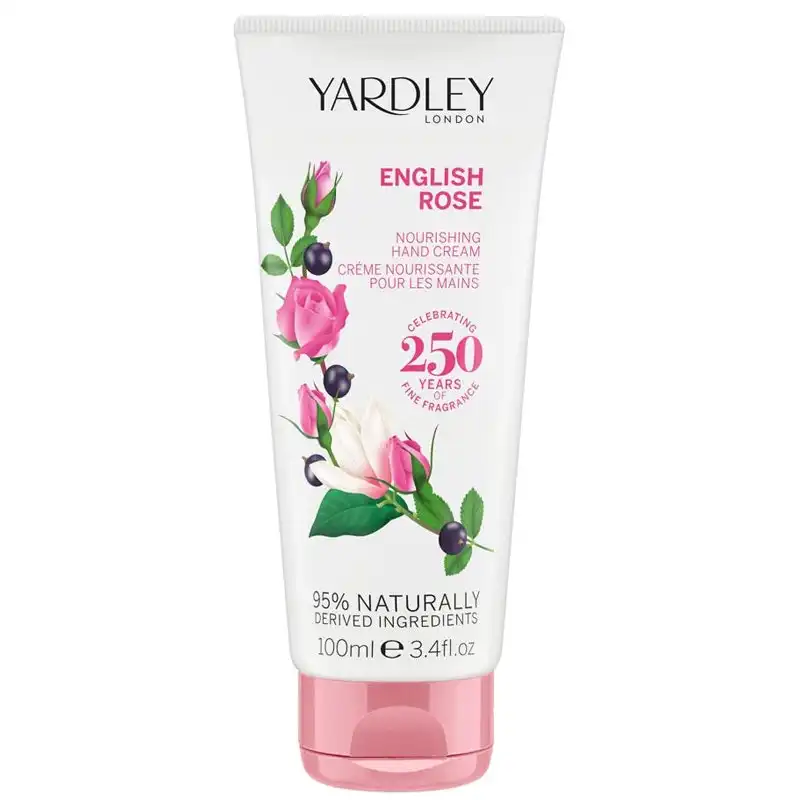 Yardley English Rose Nourishing Hand & Nail Cream Moisturiser 100ml