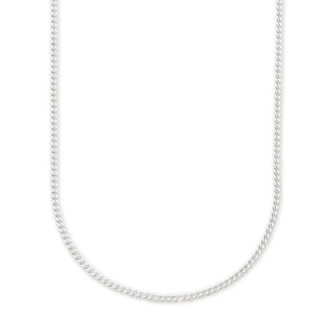 Sterling Silver 50cm Curb Necklace