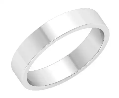 Men's Plain Sterling Silver Size W Ring