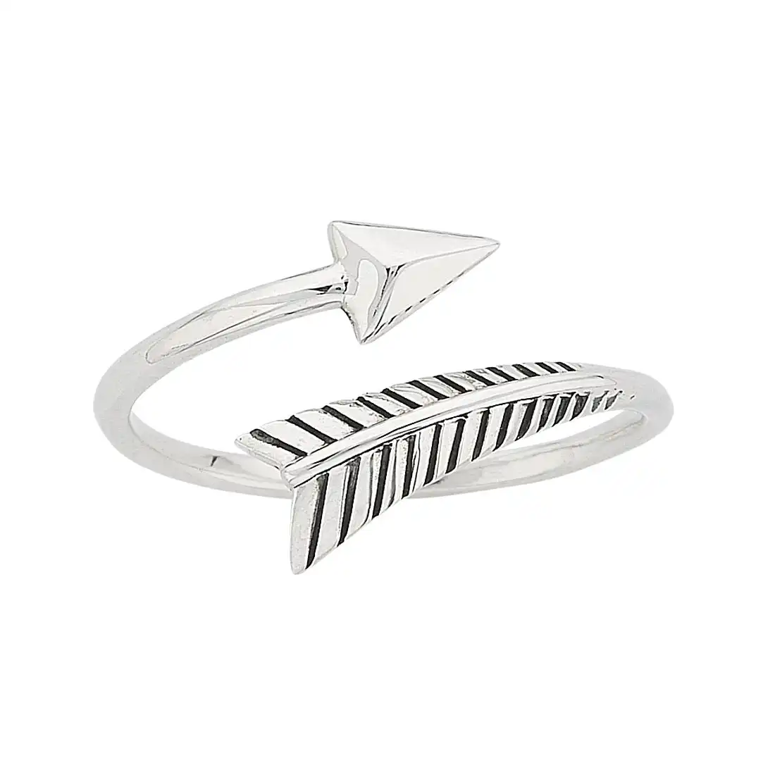 Sterling Silver Arrow Stackable Ring