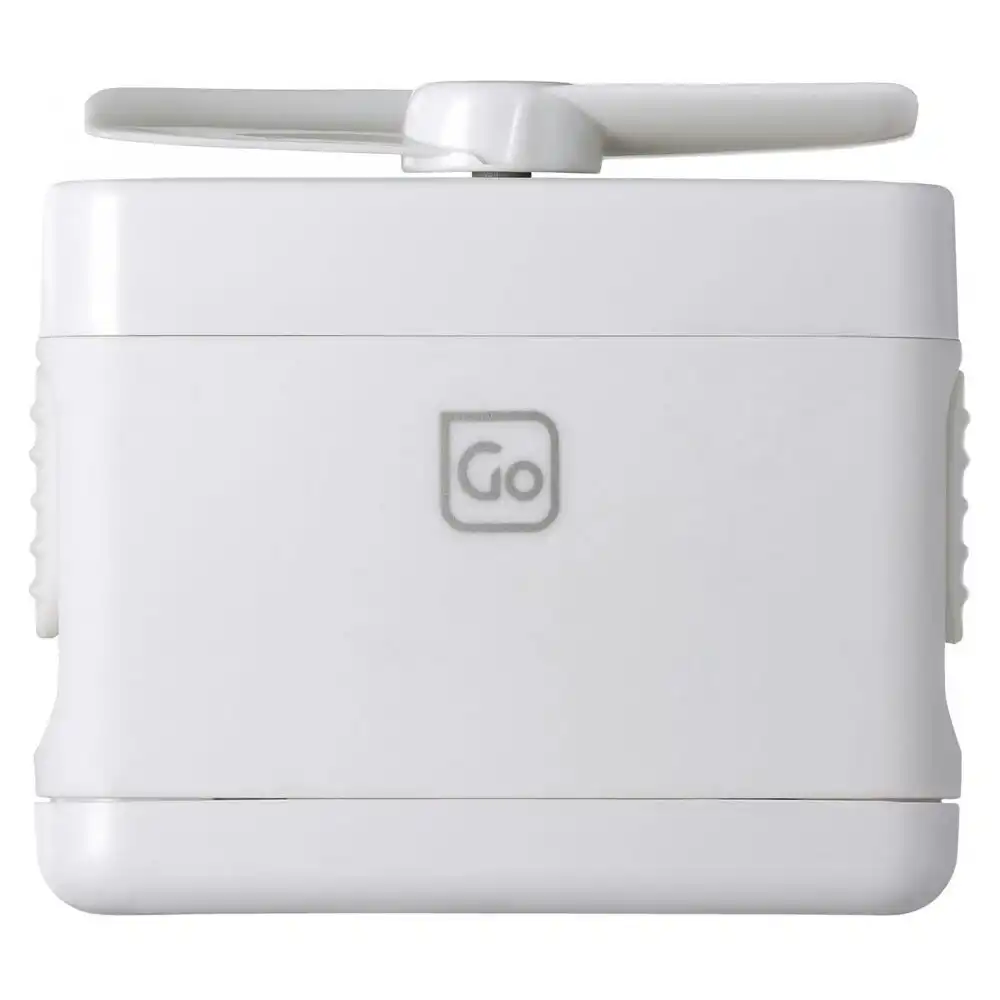 Go Travel Compact Handy Mini Pocket Size Fan Portable Handheld Air Cooler White