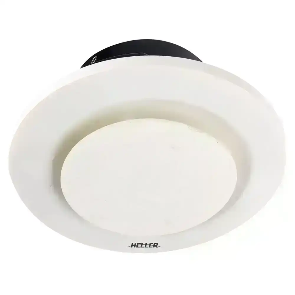 Heller 25cm Ventilating Ducted Round Ceiling Bathroom Air Flow Exhaust Fan White