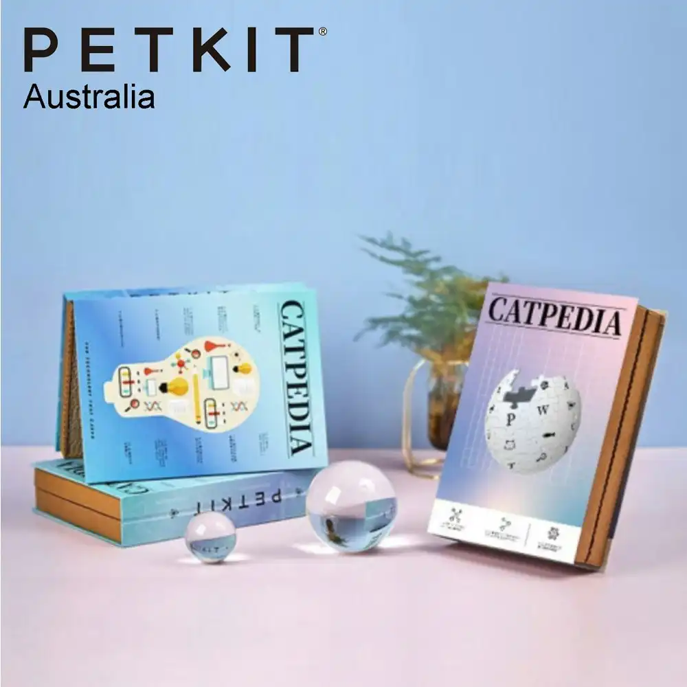 Petkit 30cm Catpedia Corrugated Paper Book Cat Toy Scratcher w/Catnip Purple