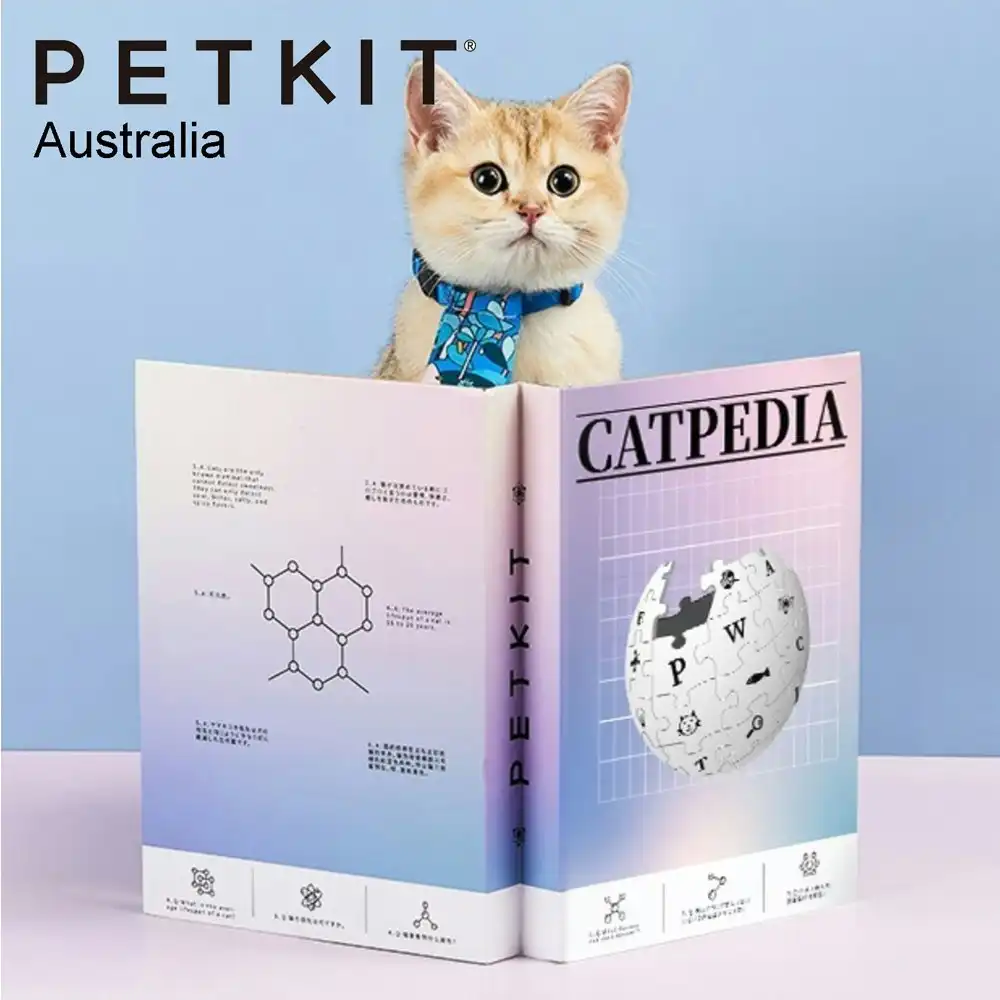 Petkit 30cm Catpedia Corrugated Paper Book Cat Toy Scratcher w/Catnip Purple