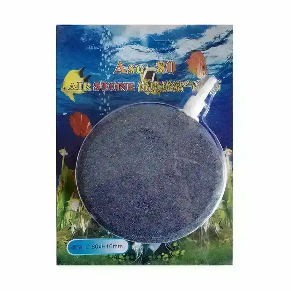 80mm Disc 16mm Thick Air Stone Water Aeration for Ponds/Aquaponics/Hydroponics