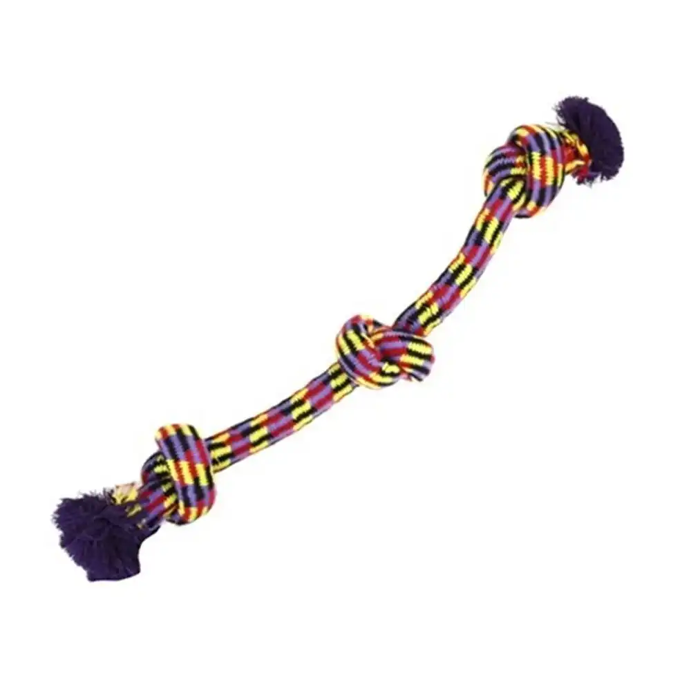 Paws & Claws Dog Toy Tug-Of-War 50cm Rope Pet Interactive Chew Bite Play Assort.