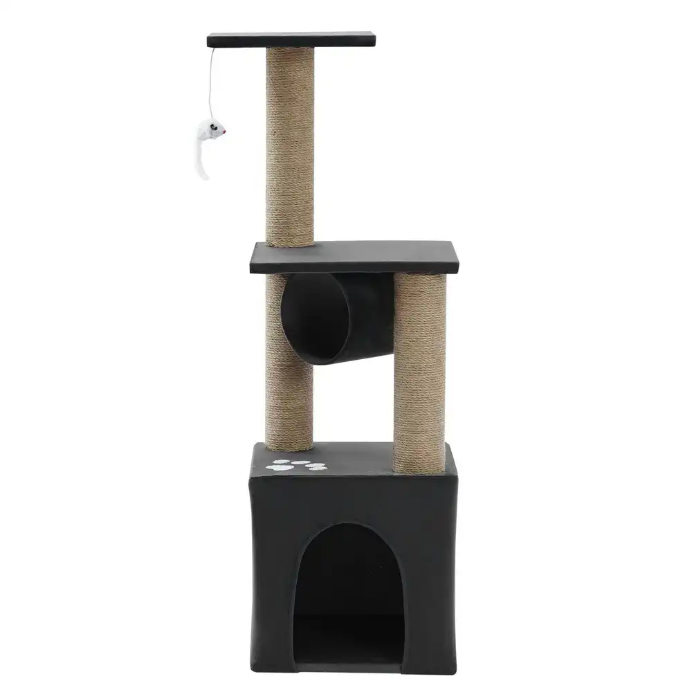 Paws & Claws Catsby 65cm Elsternwick Cat Tree Scratch House Furniture Charcoal