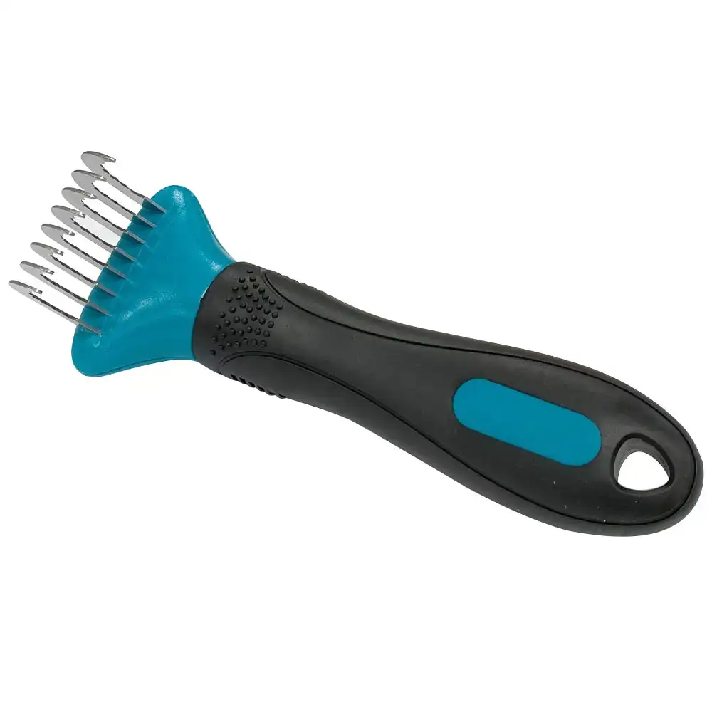 M-Pets 15.5cm Dematting Dog Pet Hair Grooming Tool/Deshedding Comb Brush Rake