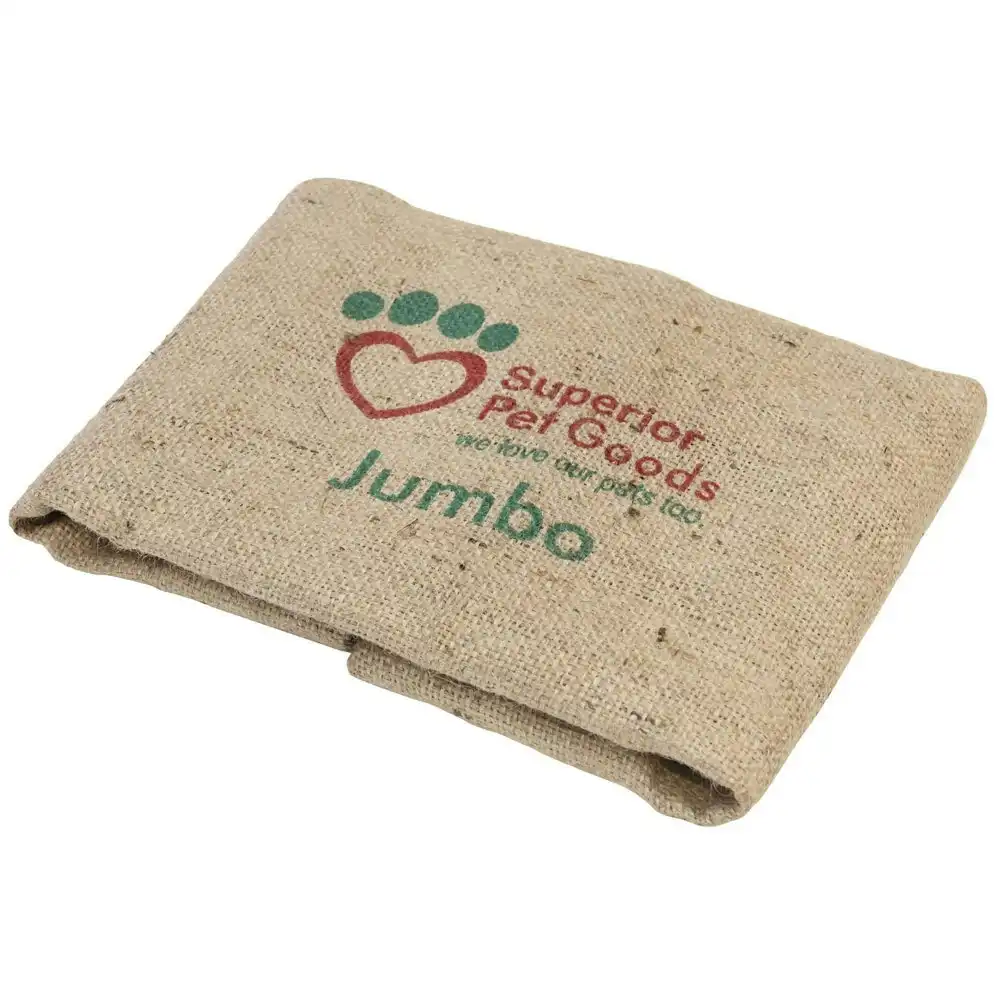 Superior Pet Goods 118x78cm Jumbo Fitted Sheet Hessian Cover for Dog Bed Frame