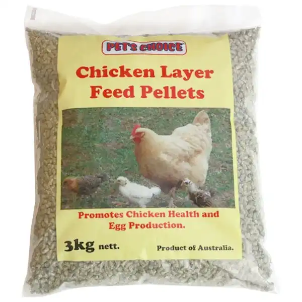 3Kg Pet's Choice Layer Pet Chicken Pellets/Feed Egg Production Food/Supplement
