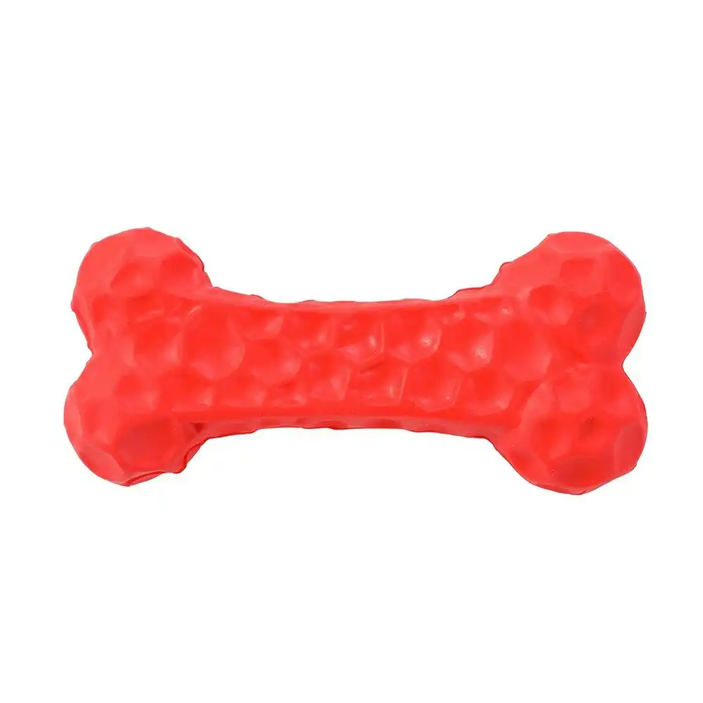 3x Paws And Claws 9.6x4.5x2.5cm Denta Chew Rubber Bone Dog/Pet Play Toy Assorted