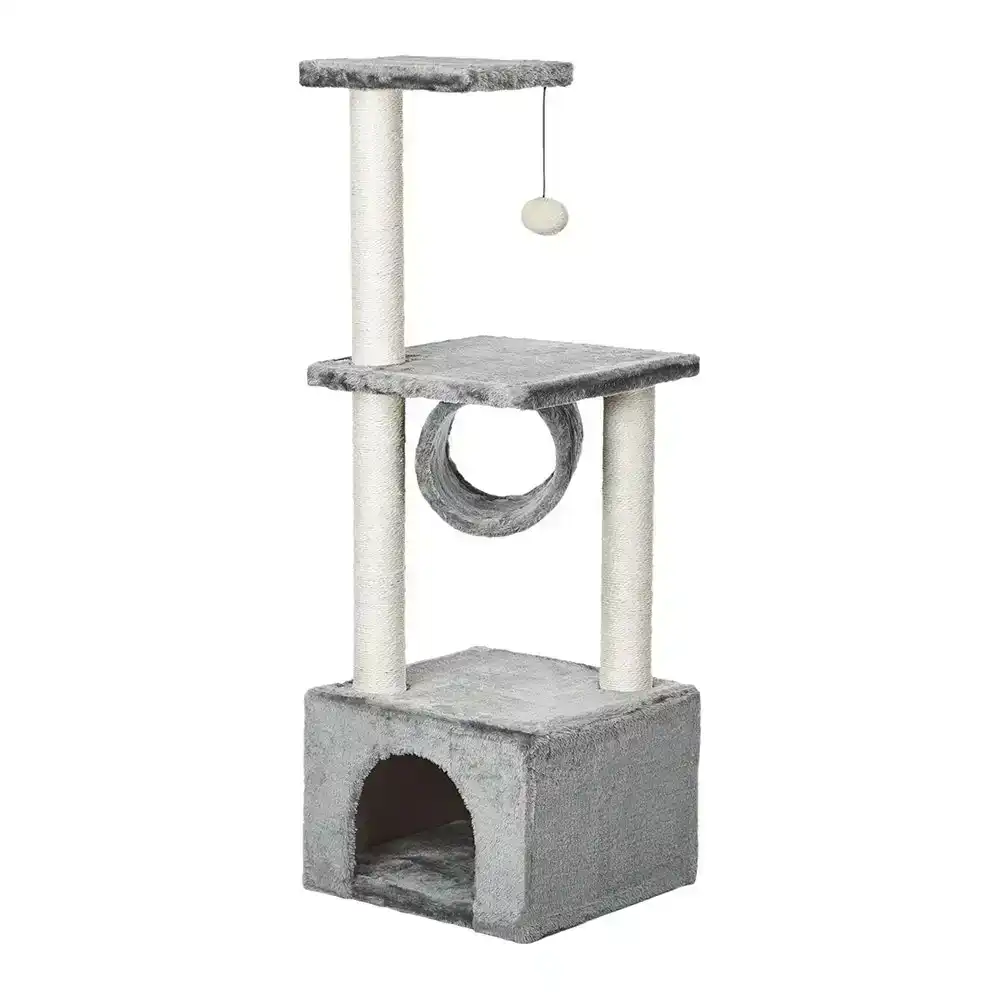 M-Pets 102cm Taga Cat Tree Scratch Post Condo Tower Pet Playground Grey/Beige
