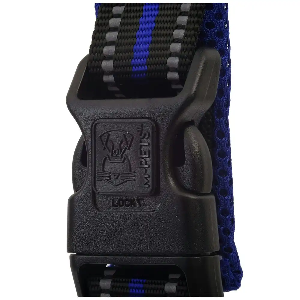 M-Pets Adjustable 65cm Hiking Soft Neck Pet/Dog Collar Secure Strap Large Blue