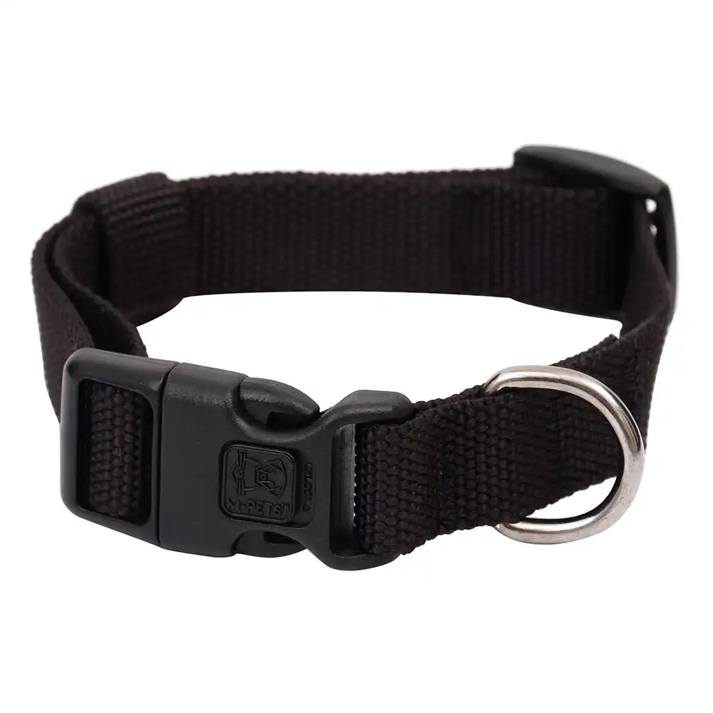 M-Pets Jolly 36cm Eco-Friendly Dog/Pet Adjustable Neck Collar Strap Medium Black
