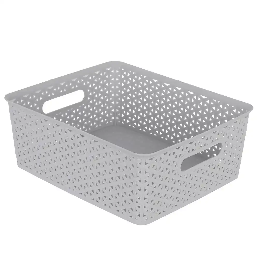 Boxsweden Organiser Basket Wicker Design 35cm Storage Box Containers Assorted