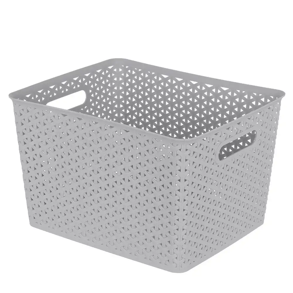 Boxsweden Organiser Basket Wicker Design 35.5cm Storage Box Containers Assorted