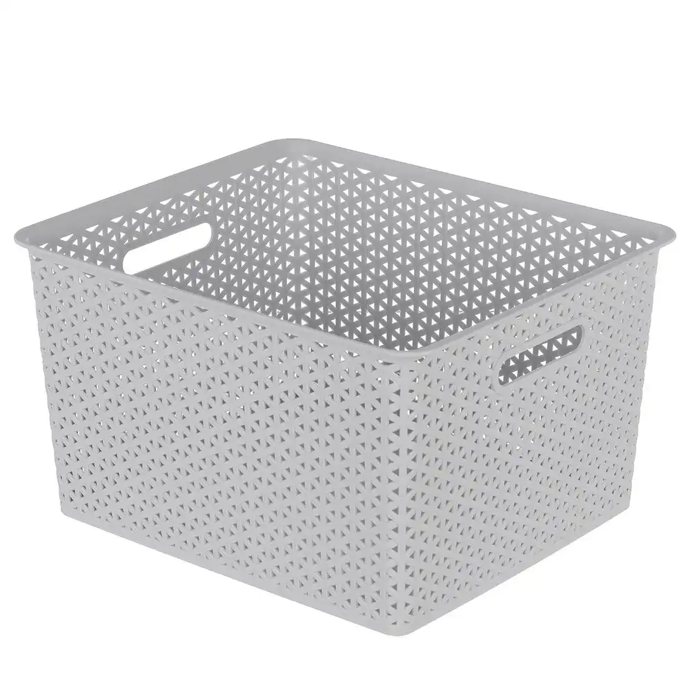 Boxsweden Organiser Basket Wicker Design 41.5cm Storage Box Containers Assorted