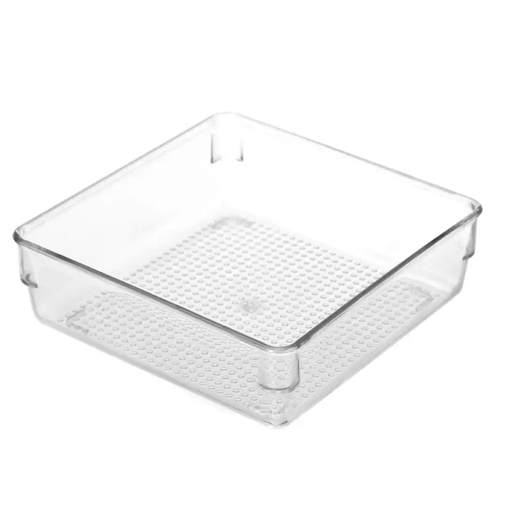Boxsweden Crystal Plastic Storage Tray 16cm Small Fridge/Pantry Container