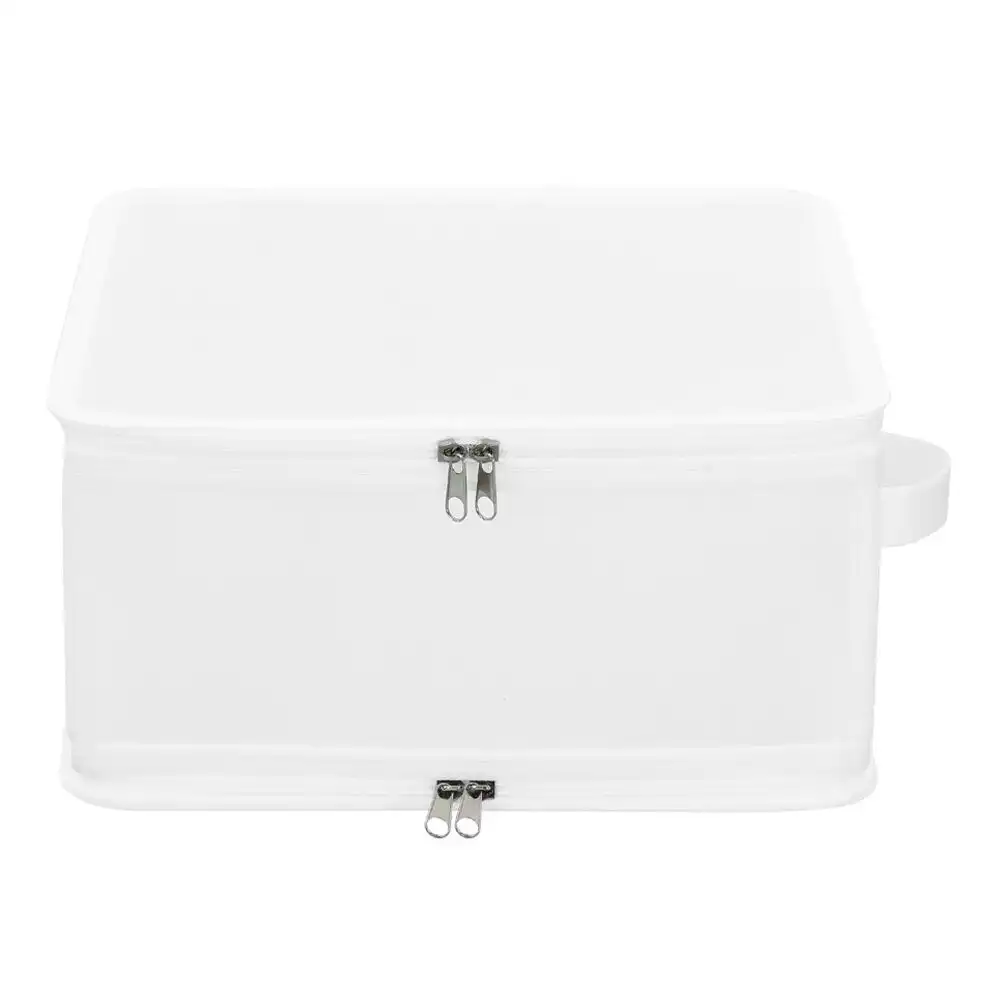 Boxsweden 13L Foldaway 30cm Storage Box Collapsible Organiser Container White