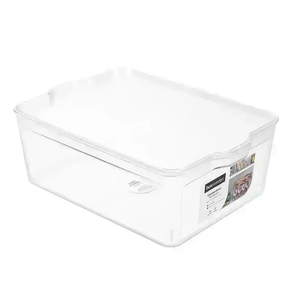 Box Sweden Crystal Reno 37.5x13.5cm Storage Box Container w/ Clear Lid Medium