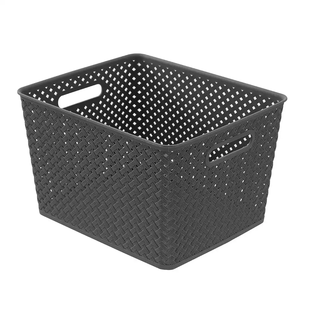 Boxsweden 35.5x29.5cm Weave Basket Cleaning Storage Organiser Container L Asst