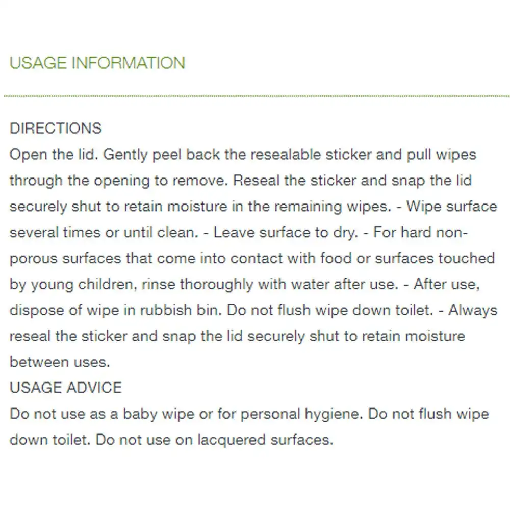 120pc Dettol Multipurpose Cleaning Wipe Kitchen Disposable Wet Wipes Crisp Apple