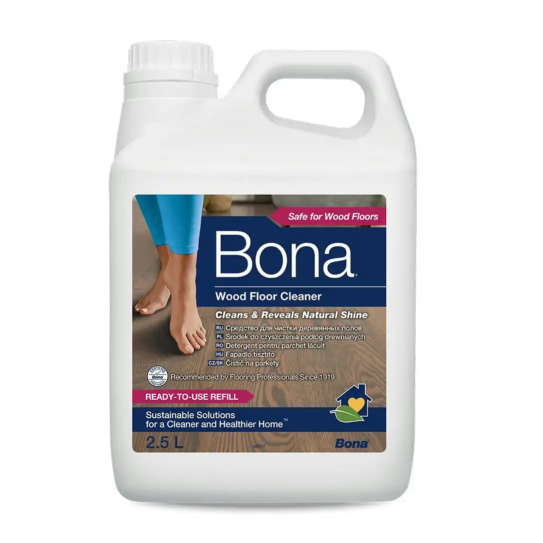Bona 2.5L Wood Floor Cleaner/Maintenance for Timber/Wooden Surface Cleaning