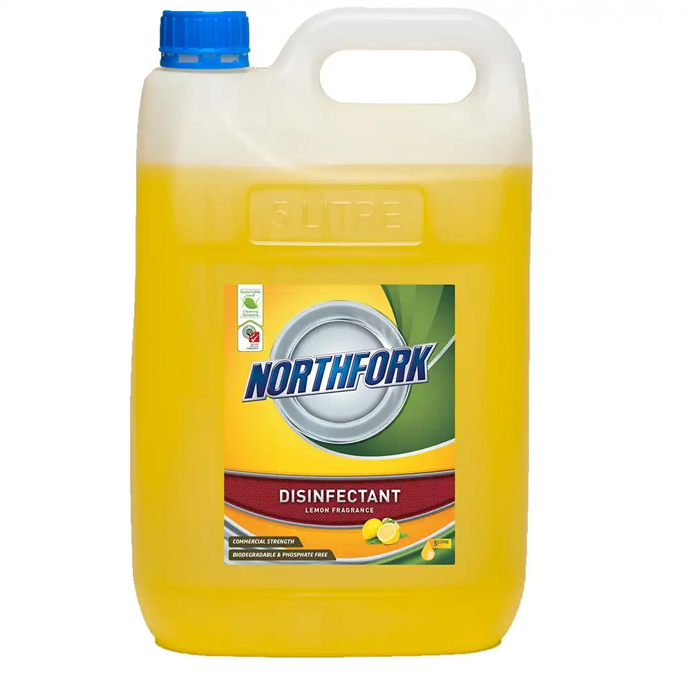 5L Northfork Disinfectant Lemon Bench/Floor/Bathroom Cleaning Sanitiser