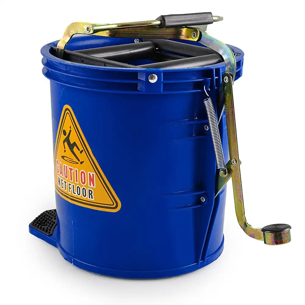 Pullman 16L Floor Mop Replacement Bucket Heavy Duty/Lightweight Plastic Blue