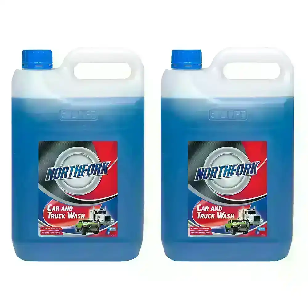 2x Northfork 5L Car & Truck Wash Liquid Cleaner/Degreaser/Grime/Bugs Remover
