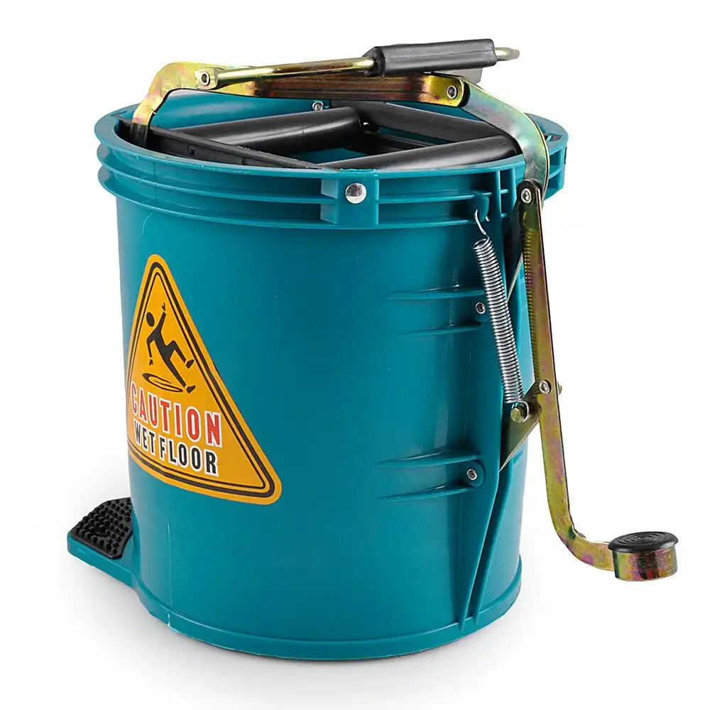 Pullman 16L Floor Mop Replacement Bucket Heavy Duty/Lightweight Plastic Green