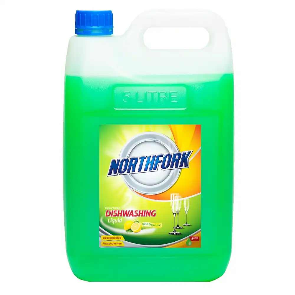 Northfork 5L Biodegradeable Dishwashing Dishes Concentrated Liquid/Soap Lemon