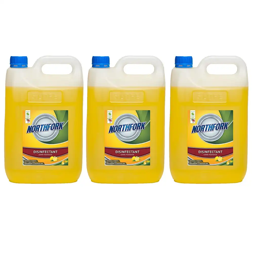 15L Northfork Disinfectant Lemon Bench/Floor/Bathroom Cleaning Sanitiser