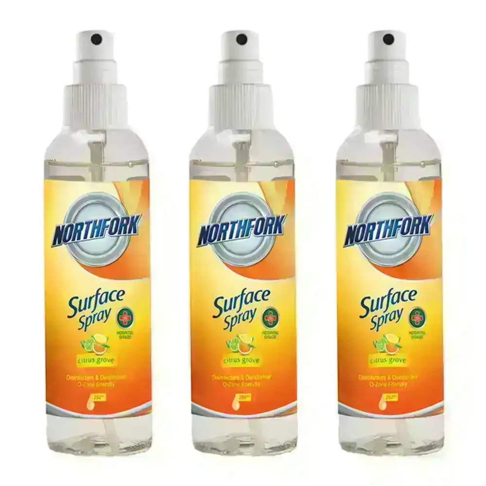 3x Cleaning Spray Disinfectant Deodoriser Sanitiser Home/Office Phone/Keyboard