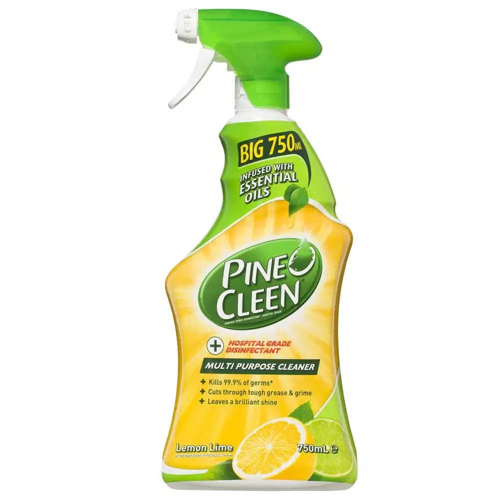 Pine O Cleen Lemon Lime 750mL/Multi Purpose General House/Kitchen Cleaning Spray