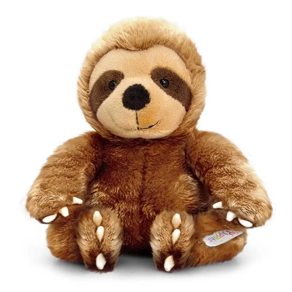 Pipp & Pippins 14cm Sloth Kids/Children Animal Soft Plush Stuffed Toy Brown 3y+
