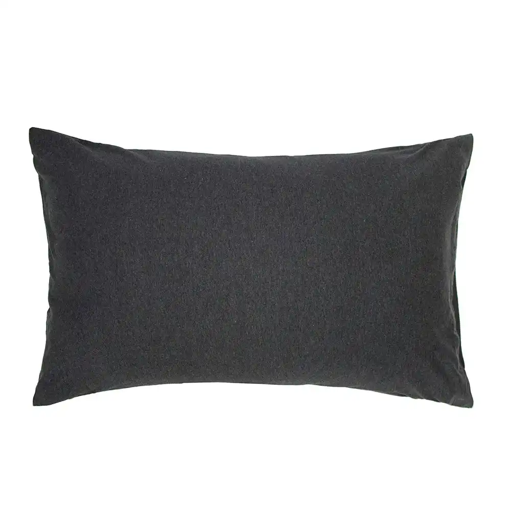 Bambury BedT Queen Organica Organic Cotton Fitted/Pillowcase Sheet Set Charcoal