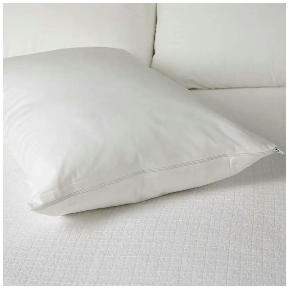 2pc Tontine 46x72cm Comfortech Classic Cotton Pillow Protector Home Bedding WHT