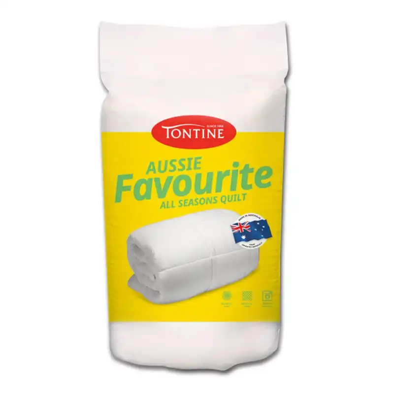 Tontine 140x210cm Aussie Favourite All Seasons Single Bed Microfibre Quilt Doona
