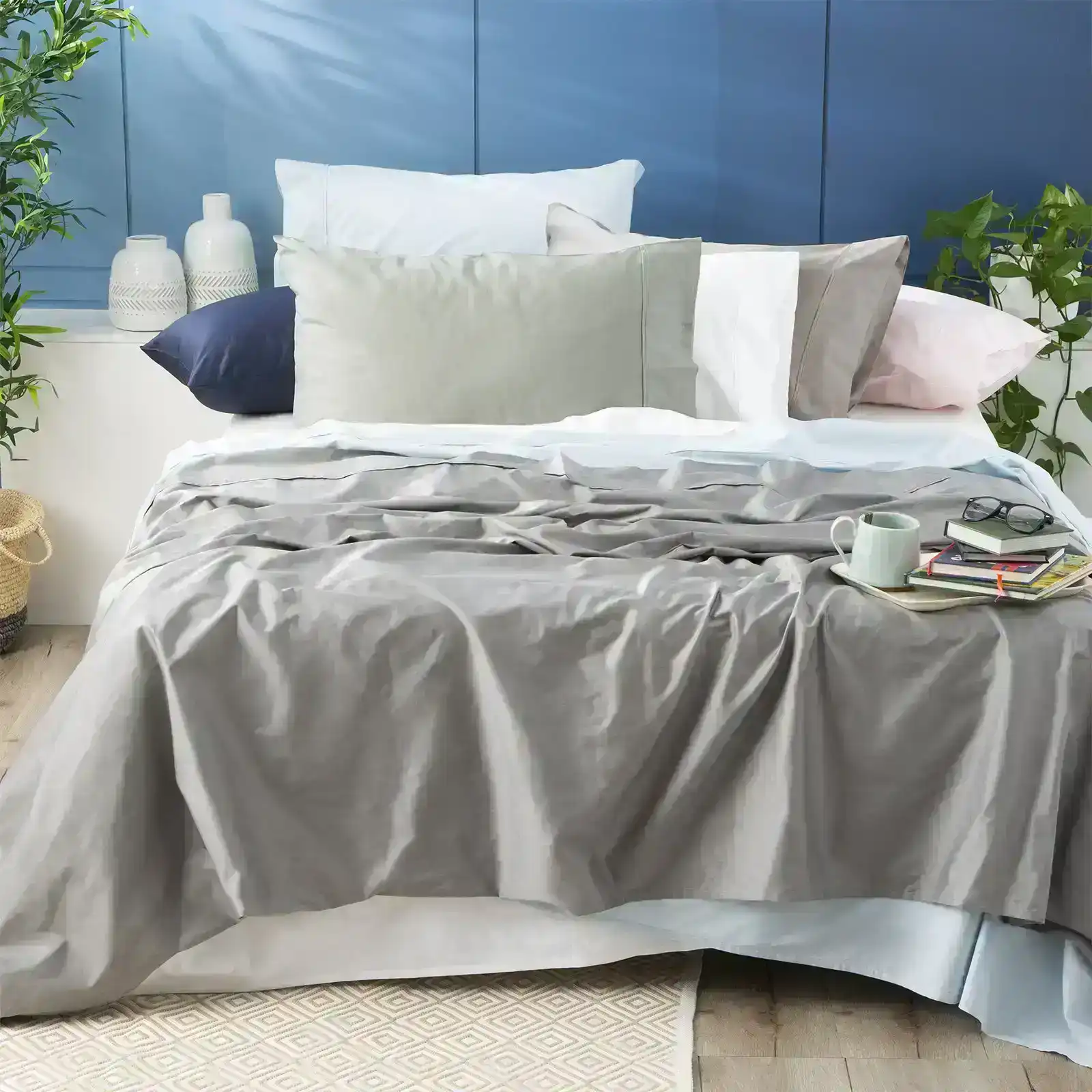 Park Avenue Super King Bed Sheet/Pillowcase 500TC Bamboo Cotton Bedding Peach