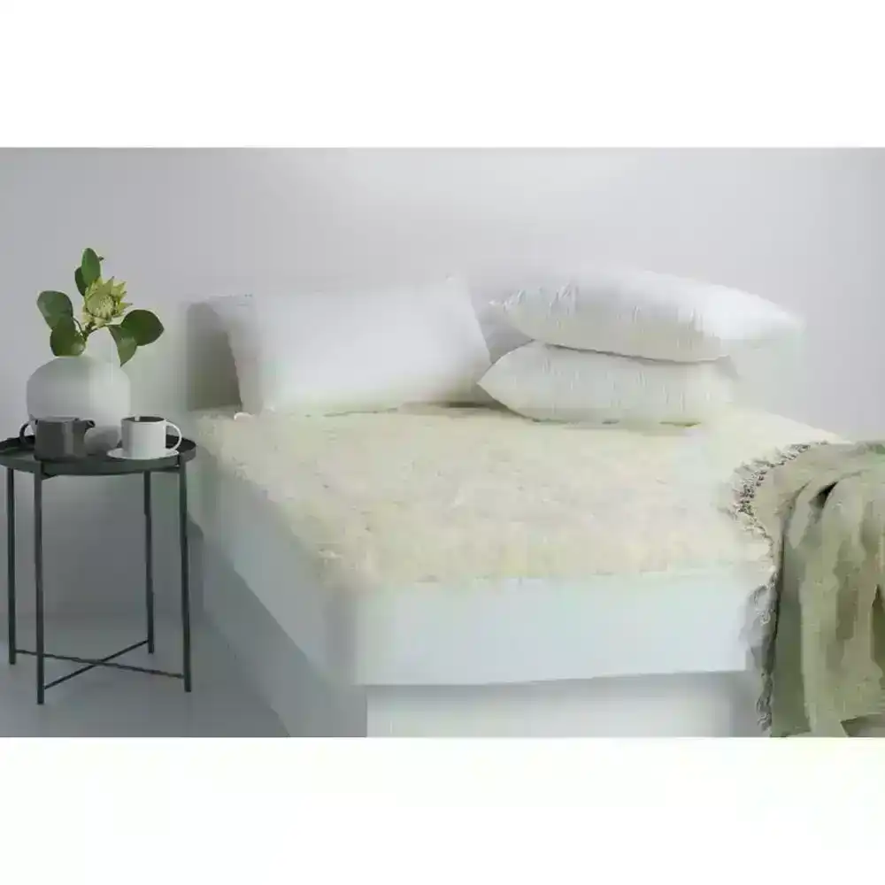Jason Home Single Bed Washable Reversible Underlay/Topper Australian Wool 550GSM
