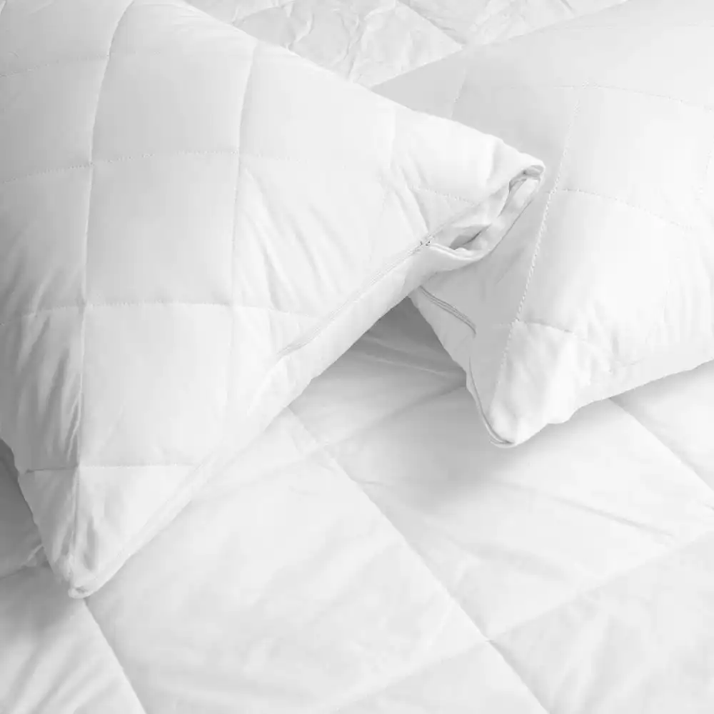 Tontine Luxe Soft Cotton King Single Bed Mattress/Pillow Protector Set Bedding