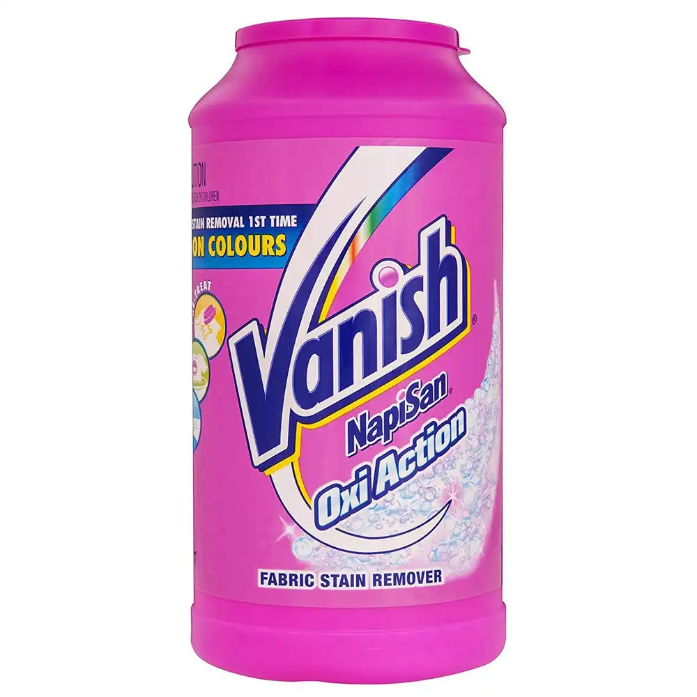 Vanish 2kg NapiSan Oxi Action Fabric Stain Remover Laundry Wash Colour Clothes