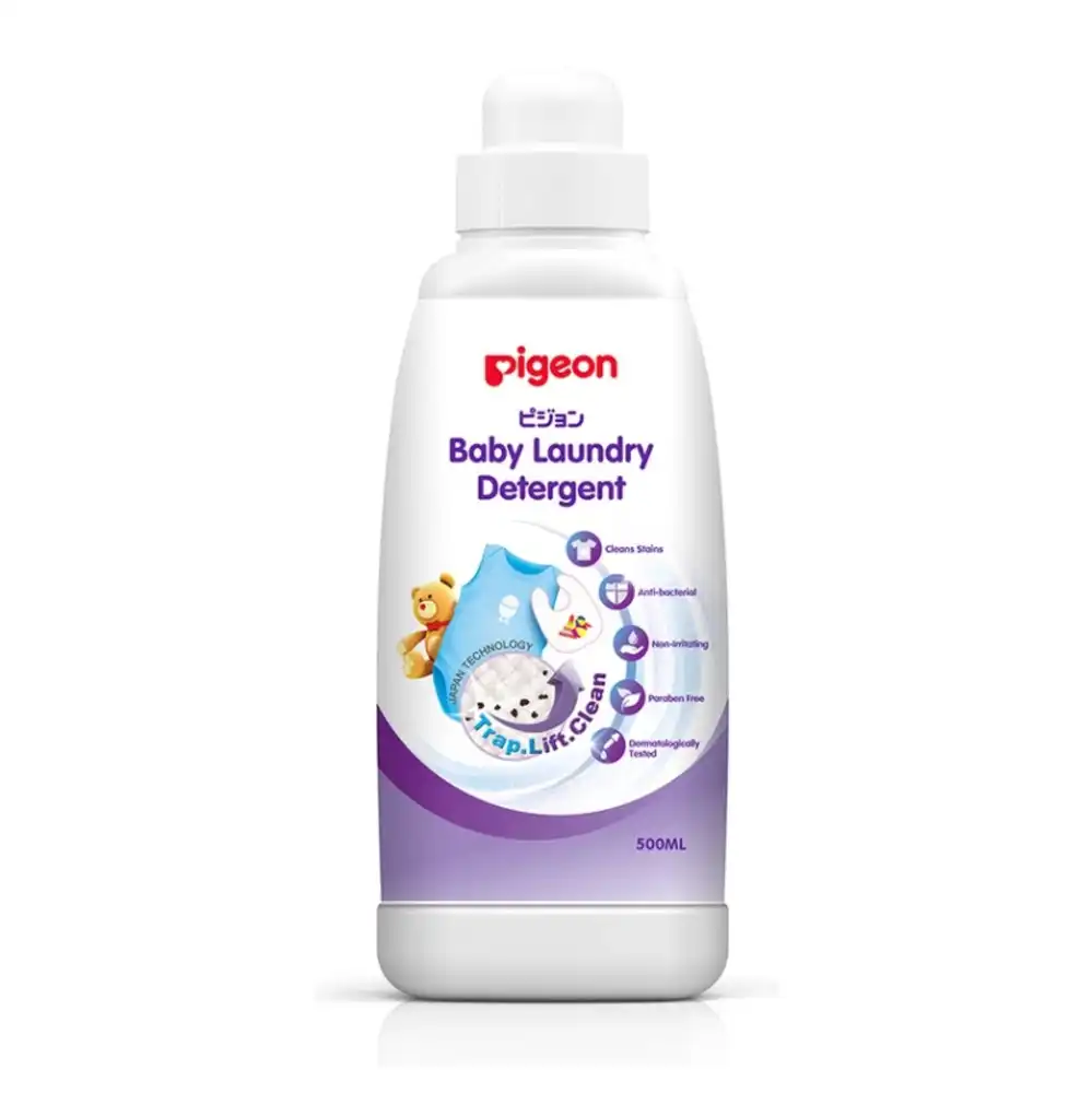 PIGEON 500ml Anti-bacterial Baby Laundry Detergent Liquid Infant/Kids Clothes