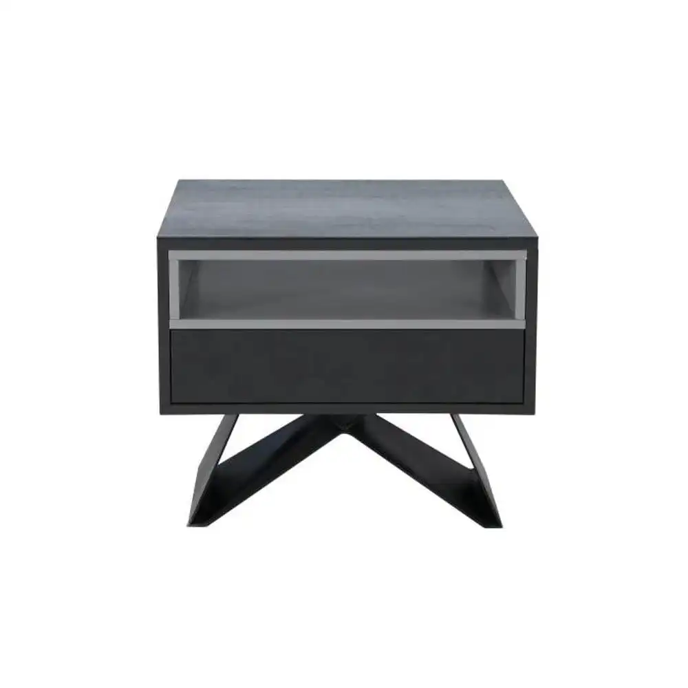 Vertia Square Side Table - Shadow Grey