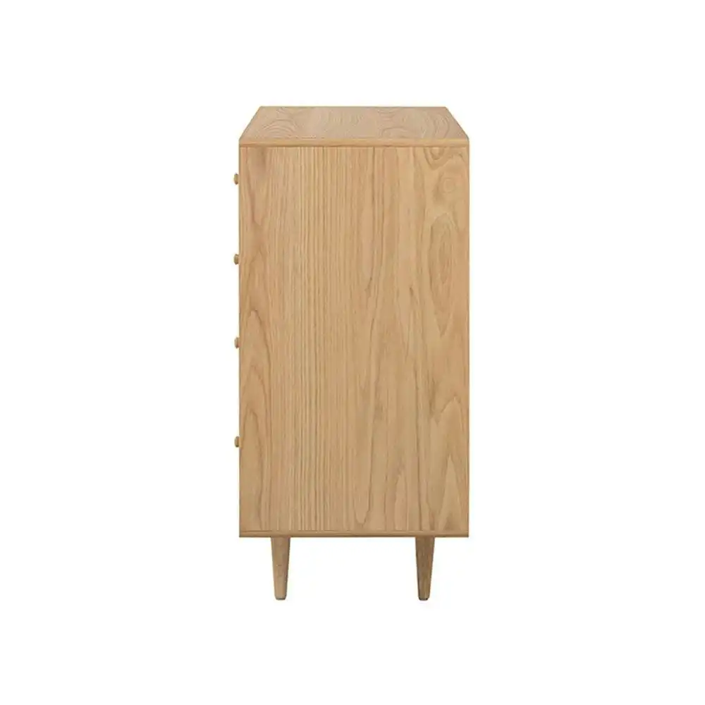 6IXTY Niche Scandinavian Design Wooden Chest of 3- Drawers Storage Cabinet - Natural