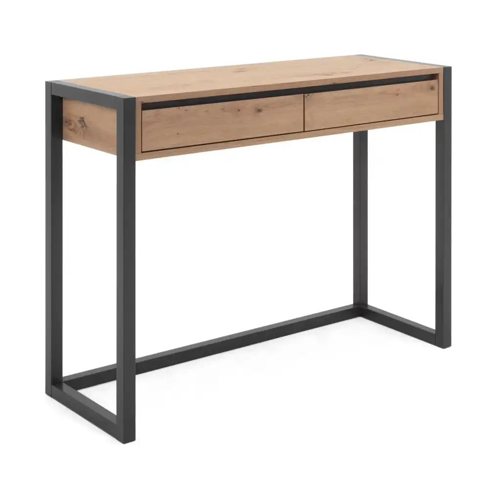 Henry Hallway Console Hall Table W/ 2-Drawers - Natural/Black