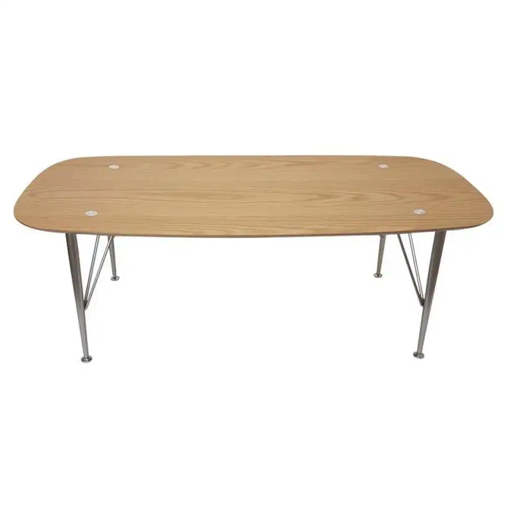 6IXTY2 Scandinavian Wooden Coffee Table - Metal Legs - Oak