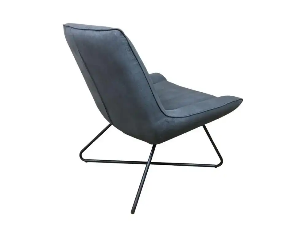 6IXTY Swing Modern Scandinavian Accent Lounge Chair - Charcoal